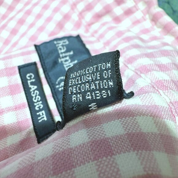 Ralph Lauren Classic Fit Shirt Mens 4XB Pink Gingham Check Logo Pony Preppy - Picture 5 of 5